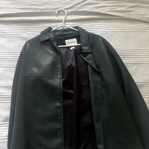 Sunday Best Forest Green Leather Jacket